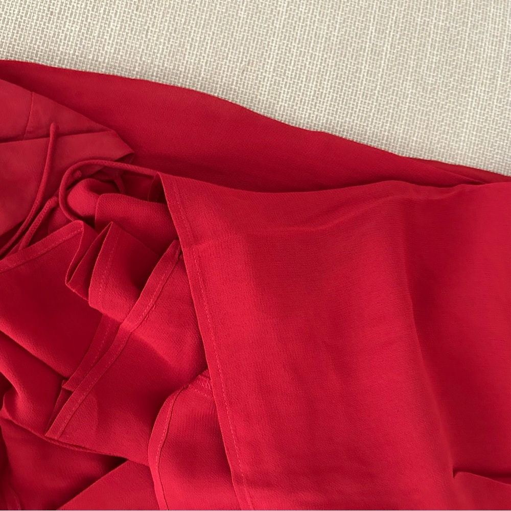 Reformation Jaelyn Midi Dress - Sangre Red Cocktail Holiday Party - Picture 8 of 11
